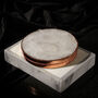 White And Rose Gold Crystal Coaster Set Of Two, thumbnail 1 of 7