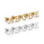 Big Letter Alphabet Earrings 18 Ct Gold Or Silver, thumbnail 8 of 12