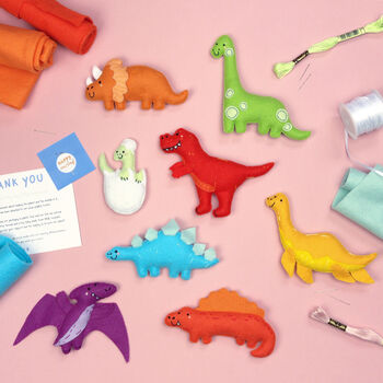 Tabitha The Triceratops Felt Sewing Kit, 3 of 5