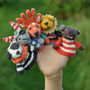 Hand Knitted Finger Puppet In Organic Cotton, thumbnail 1 of 9