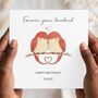 Lovebird Birthday Card For Her Or Him, Wife, Husband Card, thumbnail 1 of 2