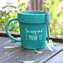 Funny Gifts For Him Plant Pot Mug With Shovel Spoon, thumbnail 1 of 4
