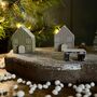 Christmas Scene With Tree Wooden Decoration, thumbnail 3 of 4