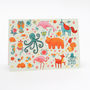 A Colourful Magical Animals Blank Greetings Card, thumbnail 2 of 2