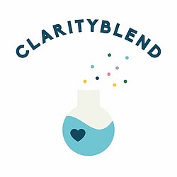 graphical logo of clarity blend aromatherapy company