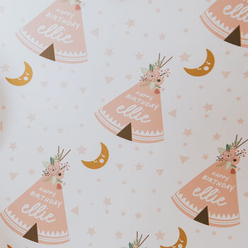 Personalised Camping Adventure Wrapping Paper, 2 of 3