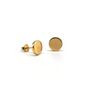 Full Moon Circle Stud Earrings Gold Vermeil Plated, thumbnail 1 of 2