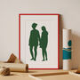 Personalised Portrait Drawing Silhouette Illustration, thumbnail 5 of 10