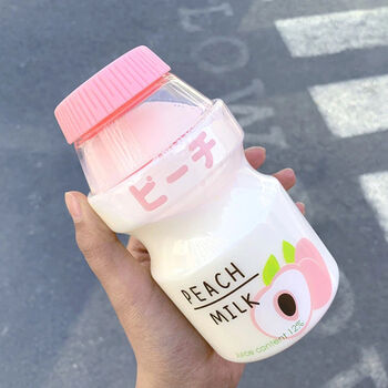 Kawaii Yogurt Style Water Bottle With Carry Strap, 8 of 11