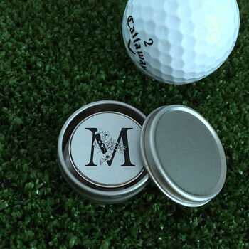 Personalised Floral Initial Golf Ball Marker, 5 of 5