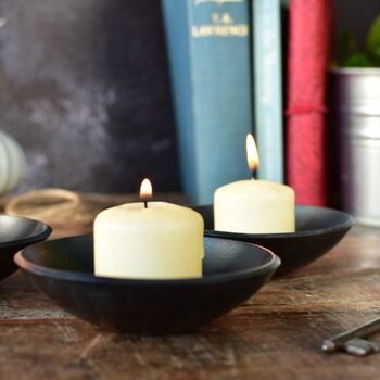 Metal Candle Bowl, Tea Light Holder Table Decoration, 5 of 10