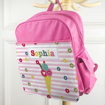 Personalised Girl's Pink Mini Rucksack, 11 of 12