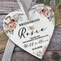 Bridesmaid, Flower Girl Personalised Plaque, thumbnail 1 of 3