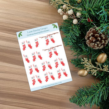 Christmas Sticker Sheets Mix And Match. Two Sheets, 4 of 12