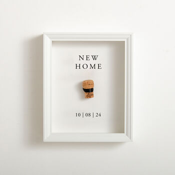 Personalised First Toast New Home Cork Saver Frame, 5 of 5