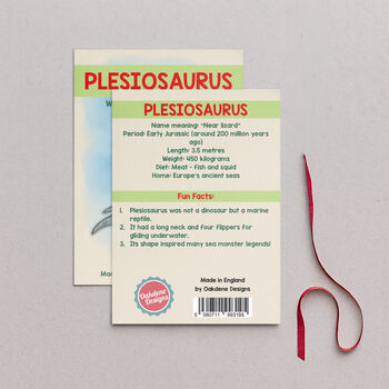 Wooden Plesiosaurus Dinosaur Christmas Tree Decoration, 2 of 3