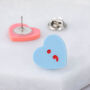Semicolon Heart Pin Badge, thumbnail 5 of 7