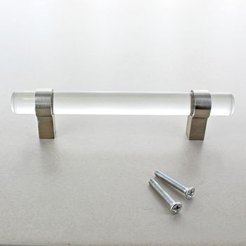 Clear Glass Cabinet Kitchen Cupboard Bar Handles, 4 of 5