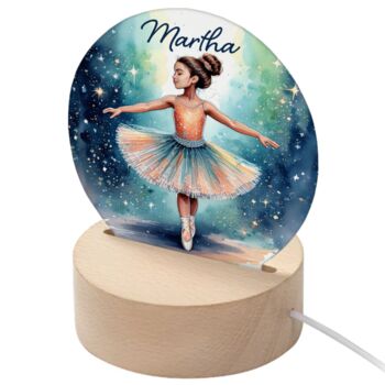 Personalised Kid's Round LED Night Light, 10 of 12