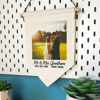 Wedding Or Anniversary Personalised Photo Gift Banner, 6 of 11