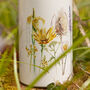 Inky Wildflower Metal Water Bottle With Personalisation, thumbnail 6 of 12
