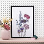 Personalised Family Birth Flower Print, thumbnail 5 of 6