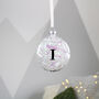 Initial Filled Glass Christmas Bauble, thumbnail 9 of 9