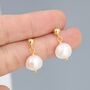 Genuine Baroque Pearl Dangle Stud Earrings, thumbnail 6 of 12