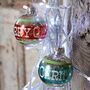 Silver Christmas Glass Bauble, thumbnail 1 of 3