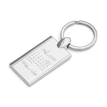 Personalised Special Date Keyring, 4 of 5