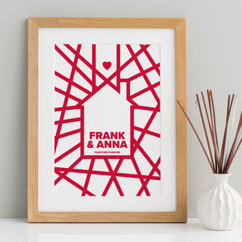 Personalised Graphic House Print, 5 of 8