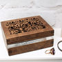 Personalised Wooden Filigree Trinket Box, thumbnail 1 of 7