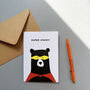 Super Daddy Bear, A6 Father's Day Card, thumbnail 6 of 7
