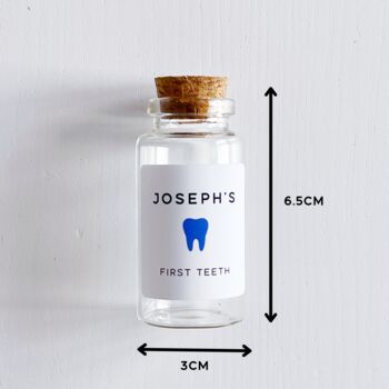 First Tooth Bottle With Personalised Label, 5 of 10