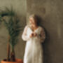 Long Sleeved Wedding Dress Cover | Lace Kimono Cape, thumbnail 9 of 10
