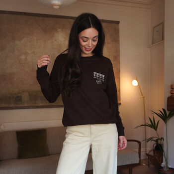 Bourbon Biscuit Fan Club Slogan Sweatshirt, 2 of 5