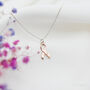 Pink Ribbon Necklace, Cancer Awareness Necklace, thumbnail 1 of 8