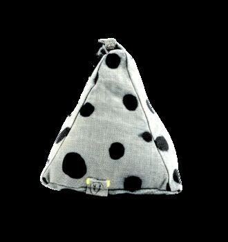 Hand Painted Linen Sustainable Doorstop In Polka Dot Print, 10 of 10