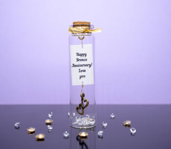 Personalised 8th Bronze Anniversary Small Photo Keepsake Gift, 3 of 3