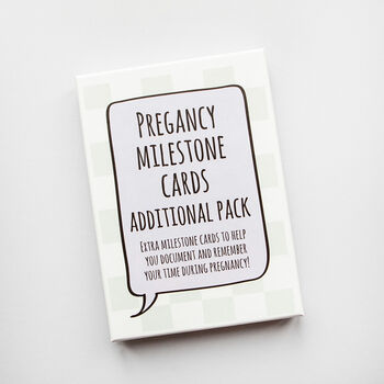 Extra Pregnancy Milestone Cards With Keepsake Box, 8 of 12