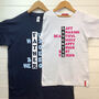 Personalised Dad And Child Block T Shirt Set, thumbnail 3 of 7