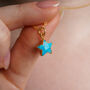 Turquoise Star Necklace, thumbnail 4 of 11