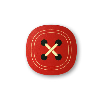 Button Design Wooden Fridge Magnet, 5 of 6