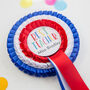 Best Teacher Rosette With Personalised Name, thumbnail 3 of 4