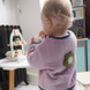 Baby And Child's Quilted Coat With Daisy Flower, thumbnail 4 of 9