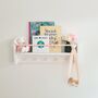 Nursery Shelf With Rail And Pegs, Nursery Decor, thumbnail 6 of 11