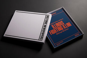 Illinois Fighting Illini College Football Personalised Newspaper History Book, 4 of 9