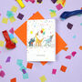 Let's Party Dinosaur Greeting Card, thumbnail 3 of 3