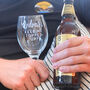 Personalised Special Message Stemmed Beer Glass, thumbnail 3 of 6