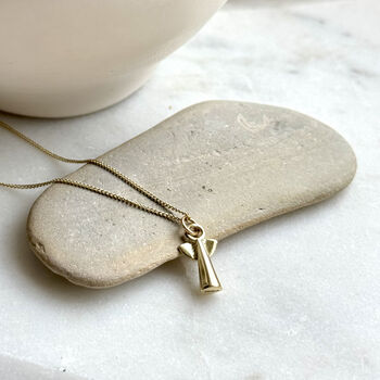 14ct Gold Angel Necklace, 5 of 6